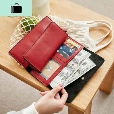 多卡位卡包钱包一体包女简约百搭大气超薄折叠式钱包女长款大容量NEW LAKE