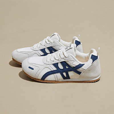 ins韩版德训小白鞋女秋季增高新款学生跑步运动休闲街拍