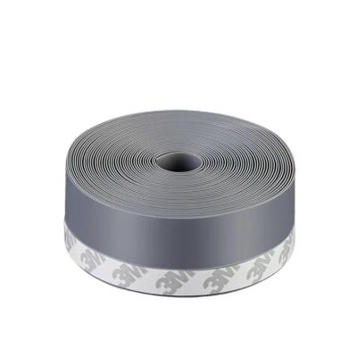 中锦科技 硅胶门窗密封条防风防尘自粘密封胶条60mm*5米[灰色]卷