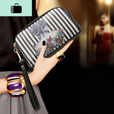 2020新款潮女单肩斜挎小包包双拉链手拿手机包个性印花休闲零钱包NEW LAKE女斜挎包