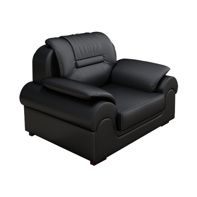 臻远 ZY5110323 办公沙发商务办公室沙发会客沙发茶几组合牛皮单人位