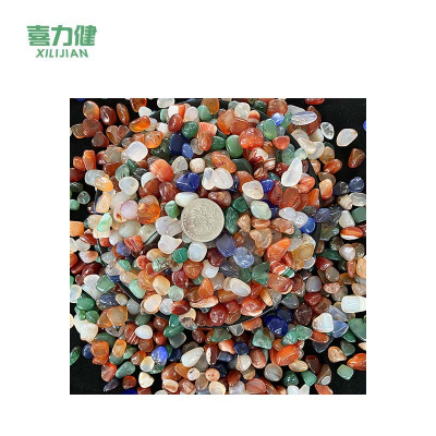 喜力健 雨花石 彩色玛瑙-1*1.5CM 袋