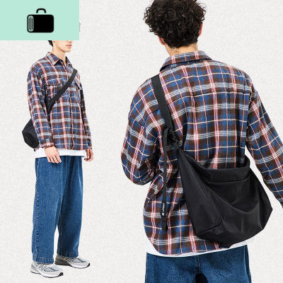 日系斜挎包男单肩工装大容量潮牌背差挎包女ins潮学生NEW LAKE女士单肩包