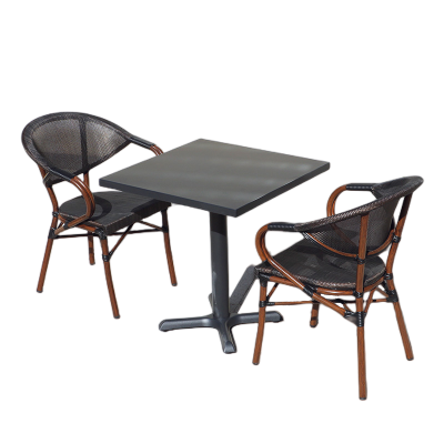 70mm方桌二椅 户外桌椅庭院露台阳台藤椅三件套露天花园小桌椅室外奶茶店休闲椅