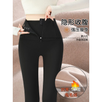 鲨鱼裤女外穿新款秋冬季高腰提臀强力瘦腿瑜伽黑色加绒打底裤