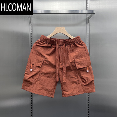 HLCOMAN夏季潮牌工装短裤男士新款百搭宽松哈伦运动裤休闲五分裤子男速干