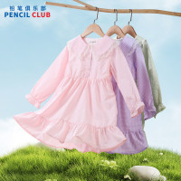[1件3折]铅笔俱乐部童装2025春装新款女童连衣裙儿童格子裙大童小清新裙子