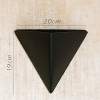 美帮汇黑三角壁挂花器 花盆 墙面装饰杂货花园种植几何设计 三角壁挂花器大号 大