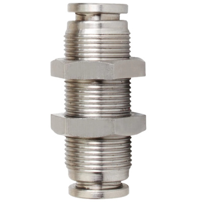 吉迎尚品 PM不锈钢气动接头隔板接头穿板接头 多规格 个