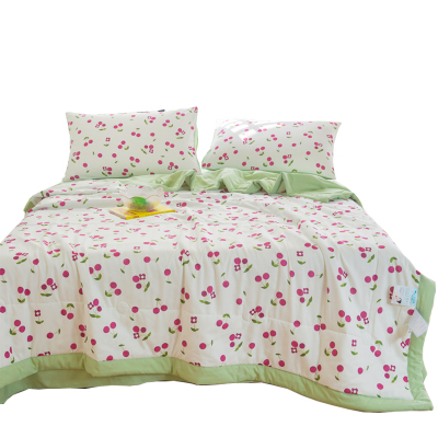 赞属 水洗棉夏被-朵朵200*230cm 条