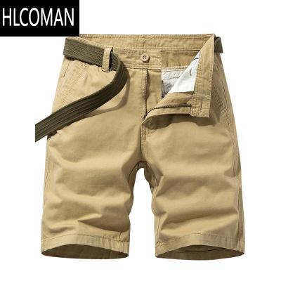 HLCOMAN宽松五分工装六分中裤子男士薄款休闲过膝短裤夏季工装七分裤