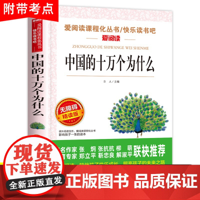 十万个中国的中国版小学版快乐读书吧四年级下册阅读课外书必读老师经典名著人教版 小学生的儿童版 适合三四年级书籍为什么