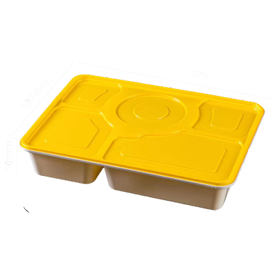 特昂优选 一次性五格餐盒 90套 箱