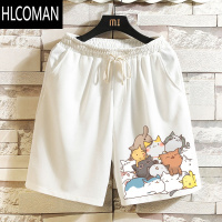 HLCOMAN夏季男士短裤五分中裤宽松潮流行运动沙滩裤青少年帅气休闲卫裤子