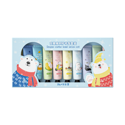 GMH小熊护手霜套盒 秋冬不油腻男女士清爽礼盒装10支