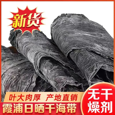 干海带厚实干货福建霞浦昆布整条日晒散装批发特厚海带片无沙无盐