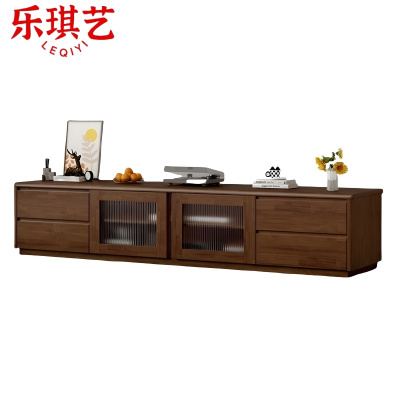 乐琪艺 电视柜 胡桃色 200*40*42cm 个