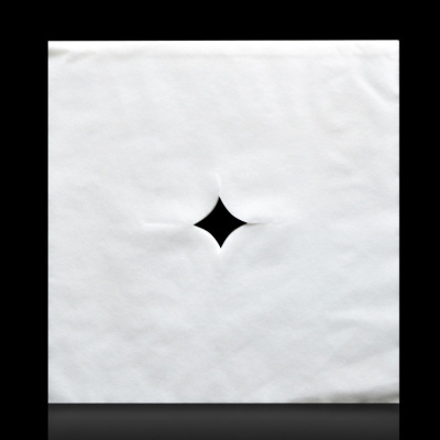 家柏饰(CORATED)一次性床洞巾院按摩床头垫十字孔枕巾无纺布加厚脸巾趴100张