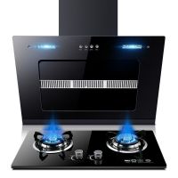 欢呼好太太 侧吸式抽油烟机燃气灶套餐烟灶套装按键式17立方抽烟机煤气灶两件套 厨电套装 管道天然气