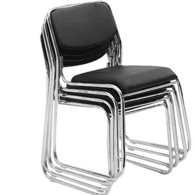 绵冠(MIANGUAN)办公椅简约靠背凳舒适久坐单人公司培训椅 (4把起拍)