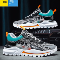 聚范男鞋夏季网面2024年新款透气网鞋休闲运动鞋男士镂空网眼老爹潮鞋