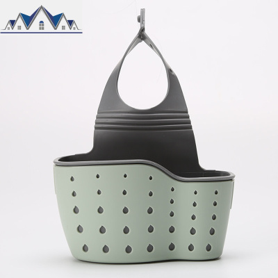 水池水挂篮沥水挂袋放置收纳袋挂厨房杂物小用品置物架放海绵刷 三维工匠