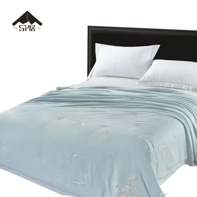 三人居 蝶韵莫代尔夏被(双人) 200*230cm 条