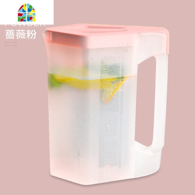 北欧冷水壶家用可高温白开水壶凉水壶凉水杯冷水杯大容量茶壶可爱 FENGHOU 宁静蓝-1800ml