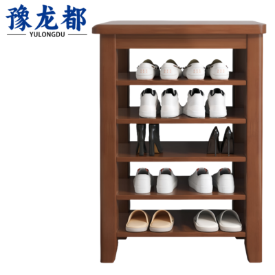 豫龙都鞋架实木个