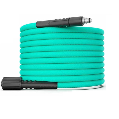 盛京联硕 洗车机高压水管防爆钢丝软管 20米[带不锈钢公母头]卷