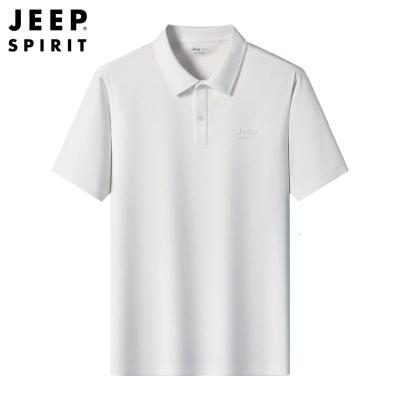 JEEP/吉普夏季短袖polo衫男休闲商务男士T恤透气速干翻领男