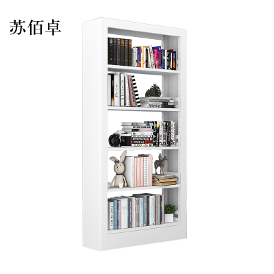 苏佰卓图书馆书架阅览室货架资料档案架钢制书架单面五层主架