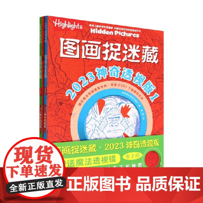 图画捉迷藏2023神奇透视版 全2册 美国童光萃集出版社 著 智力开发