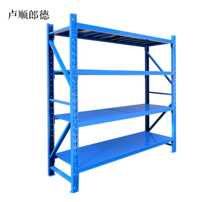 卢顺郎德承重500kg货架置物架钢制货架主架长150宽50高*200CM