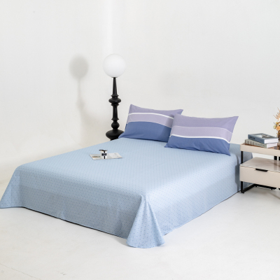 汉司家纺 160*230cm 全棉印花都市生活系列酒店公寓 床单1.00 件/条(计价单位:条)蓝色