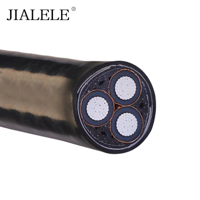 JIALELE 铝芯铠装电线 ZR-YJLV22-10-3×50平方 额定电压0.6/1KV 米