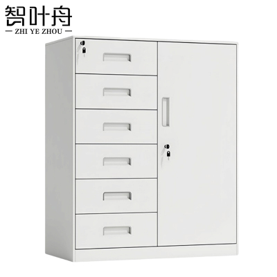 智叶舟矮柜六斗一门750*390*900mm台