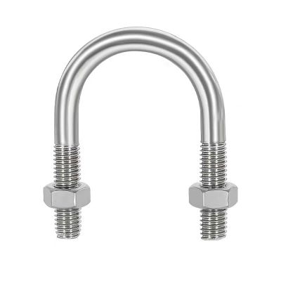 中锦科技 不锈钢U形螺丝U型卡管夹固定管卡 M12*42mm 套