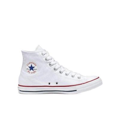 匡威(CONVERSE)高帮休闲运动鞋白色圆头设计系带透气舒适男士跑步