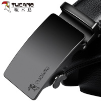 新款啄木鸟皮带男真皮正品商务简约自动扣腰带裤带青年休闲百搭tk