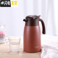 三维工匠欧式小型咖啡壶保温水壶家用热水瓶办公室暖水壶便携泡茶迷你保温 咖啡色1.5保温杯