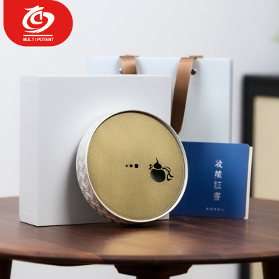 MULTIPOTENT茶具配件鎏银万纹壶承养壶底座郑文强大师作品可收藏有证书