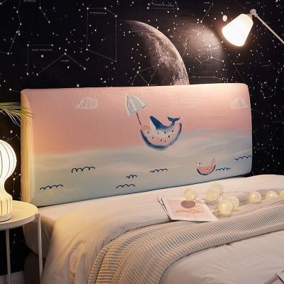 床头套罩 床头罩全包软包床靠背罩北欧风格简约现代可拆洗 在水一方 高度50~65*长度180cm(通用