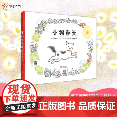 小狗春天精装绘本图画书3-6岁亲子共读让我们思考生命主题以及如何对待宠物的书天略童书馆正版