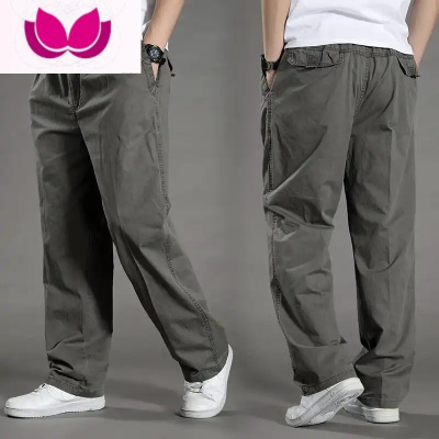 七斓玛丁度男裤宽松直筒休闲长裤男士加肥加大工作工装裤子