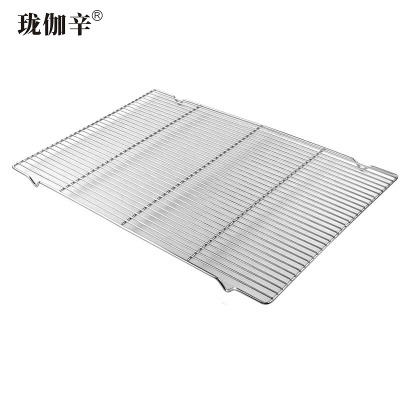 珑伽辛 304不锈钢蛋糕晾网 烘焙架 60*40cm单层带脚/个