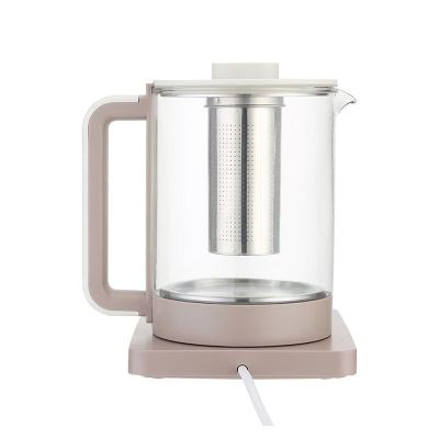 膳魔师(THERMOS)养生壶煮茶器大容量保温预约预制EHA-1611E-SP 砂陶棕 1.5L