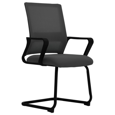 帅畅电脑椅家用办公椅舒适久坐网椅会议室椅职员椅弓形椅工学椅学习椅黑框黑网