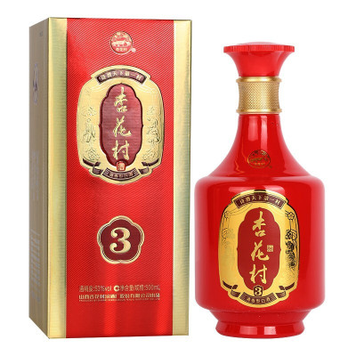 汾酒 杏花村金质3 清香型白酒 53度 500ml 单瓶