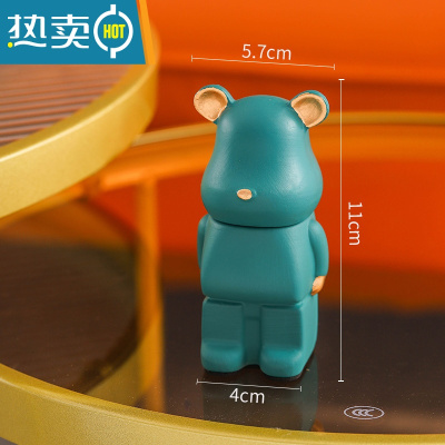 敬平轻奢风棉签收纳盒桌面个性陶瓷牙签收纳罐带盖桌面整理盒收纳罐子 绿色[磨砂款]